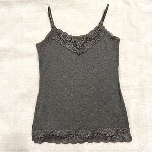 Esprit grey lace camisole